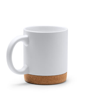 ceramic mug with cork bottom base