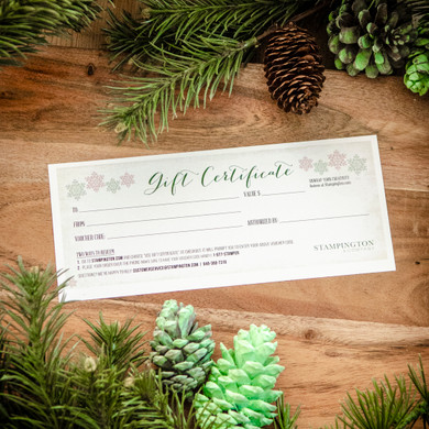 Gift Certificate — Holiday Theme