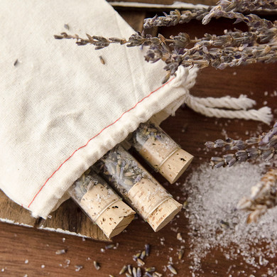 Lavender Bath Salts Vials DIY Kit