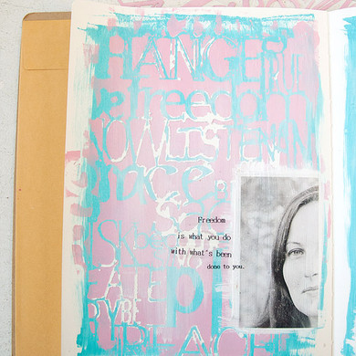 Words to Live By Journal Page Project
