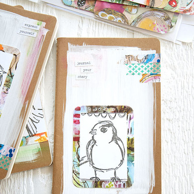 Mixed-Media Bird Journals Project