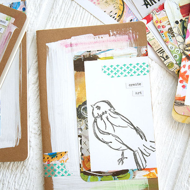 Mixed-Media Bird Journals Project
