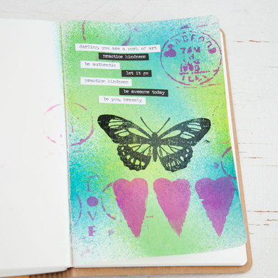 Be You, Bravely Art Journal Page Project
