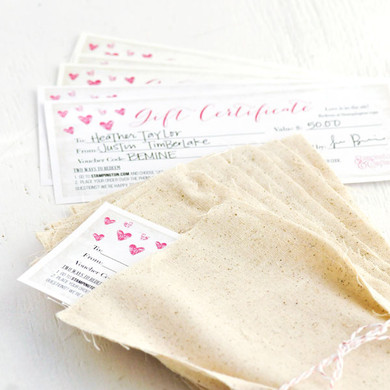 Gift Certificate — Valentine's Theme