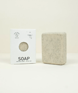 promotional soap in a white box