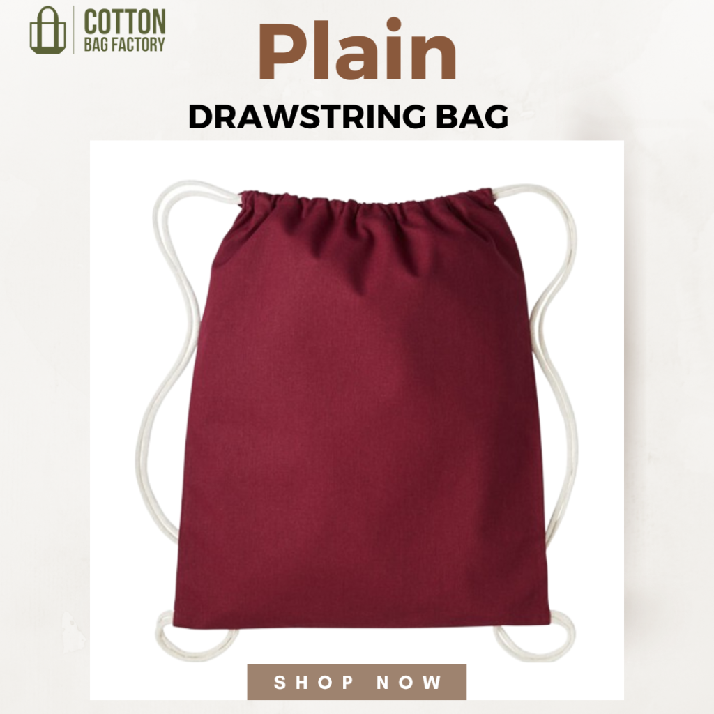 Plain Drawstring Bag